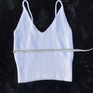 Brandy Melville white sweater tank top🤍